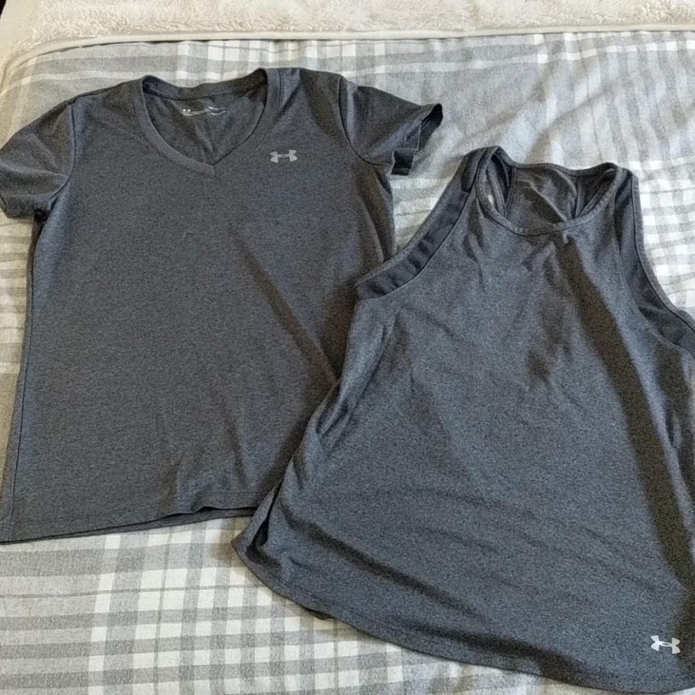 Under Armour workout tee and tank